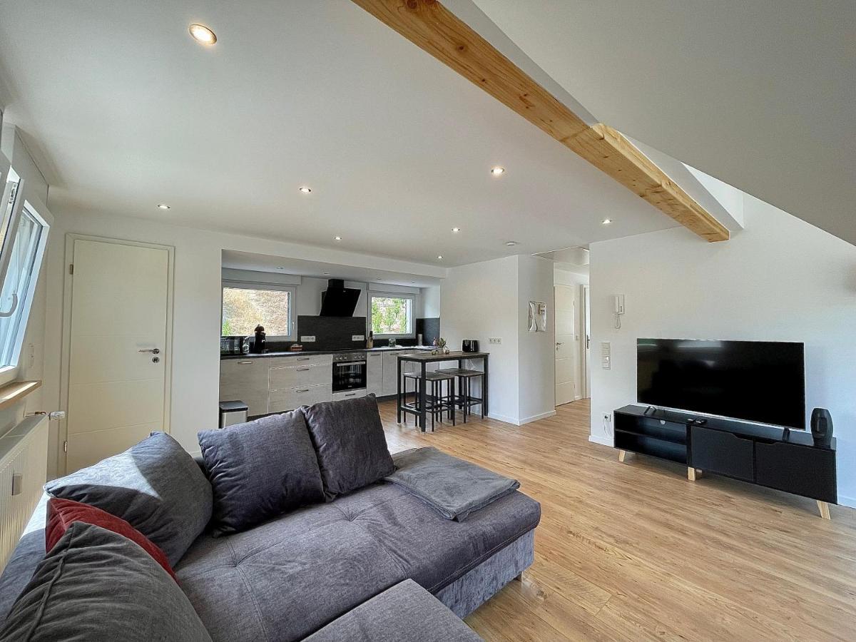 Sky Apartment, Blick Zur Mosel, Grosser Balkon, Kaffeemaschine, Smart Tv Zell Extérieur photo