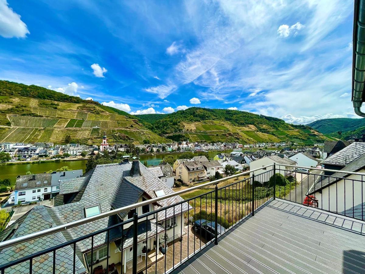 Sky Apartment, Blick Zur Mosel, Grosser Balkon, Kaffeemaschine, Smart Tv Zell Extérieur photo